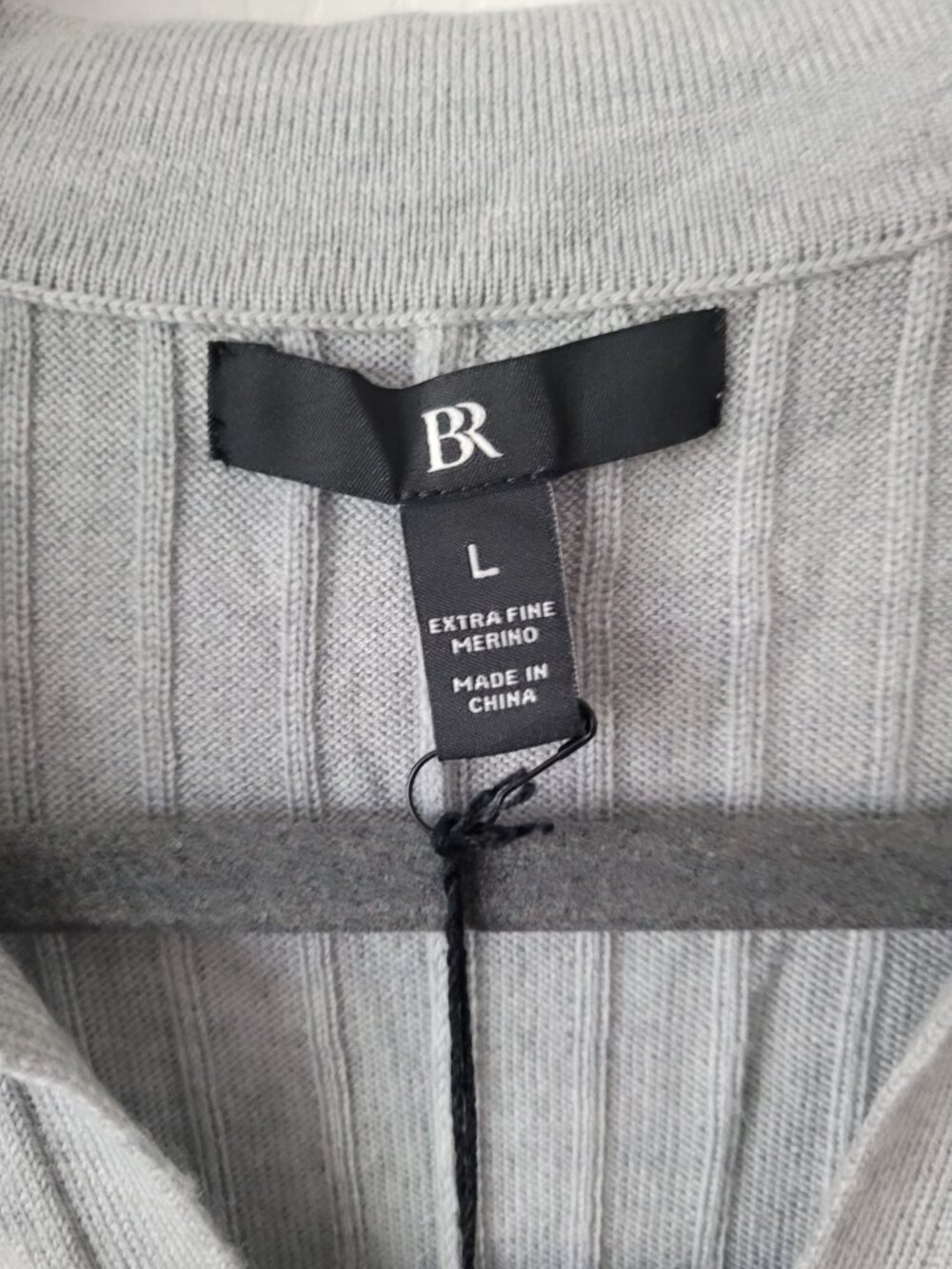 NWT BANANA REPUBLIC Nezha Merino Sweater Dress in Grey Size L - Picture 7 of 7